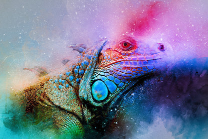 Colourful Iguana Print 100% Australian Made