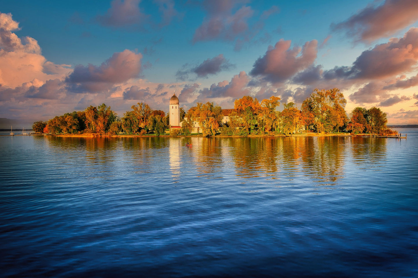 Autumn Sunset Island View Photograph Print 100% Australian Made