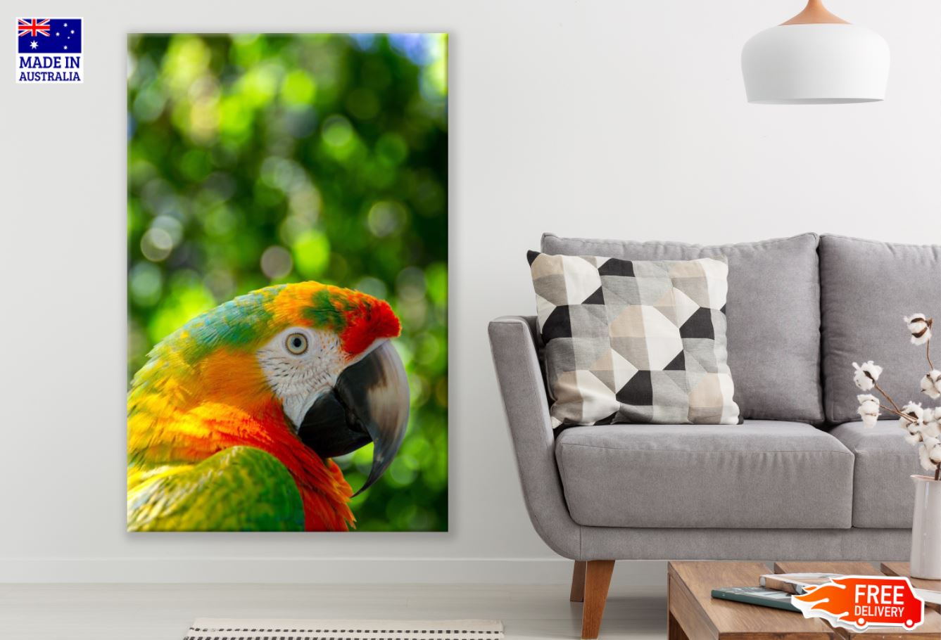 Parrot Portrait Photograph Print 100% Australian Made