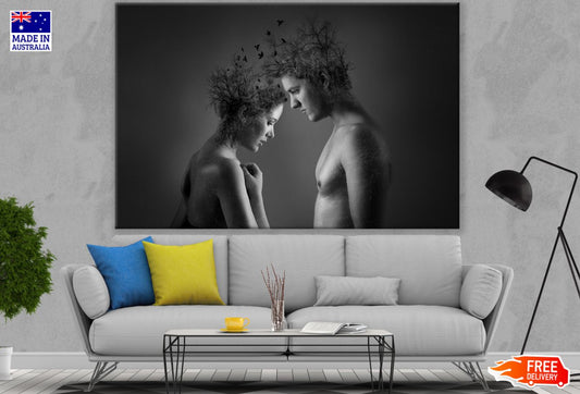 Man & Woman Photo Manipulation Print 100% Australian Made