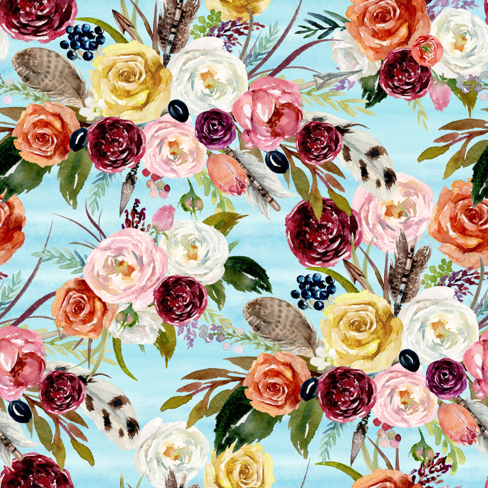 Square Canvas Colorful Flowers Oil Painting High Quality Print 100% Australian Made