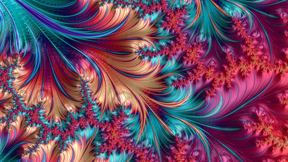 Colourful Abstract Fractal Design Print 100% Australian Made