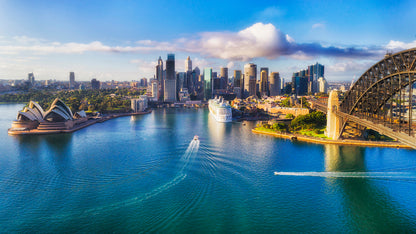 Sydney Harbour Aerial View Photograph Print 100% Australian Made