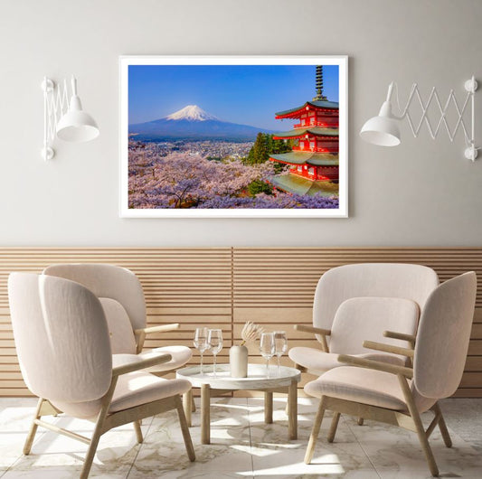 Palace & Mountain Scenery View Photograph Home Decor Premium Quality Poster Print Choose Your Sizes