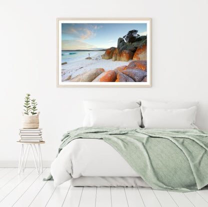 Sea with Huge Rocks Photograph Home Decor Premium Quality Poster Print Choose Your Sizes