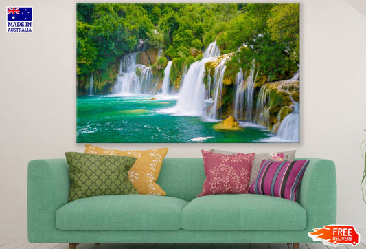 Stunning Waterfall Scenery View Print 100% Australian Made