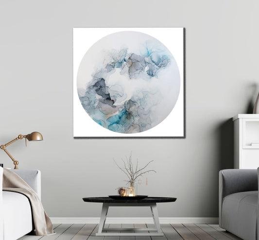 Square Canvas Colorful Abstract Design High Quality Print 100% Australian Made