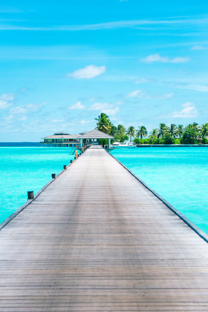 Wooden Pier Over Sea Photograph Home Decor Premium Quality Poster Print Choose Your Sizes