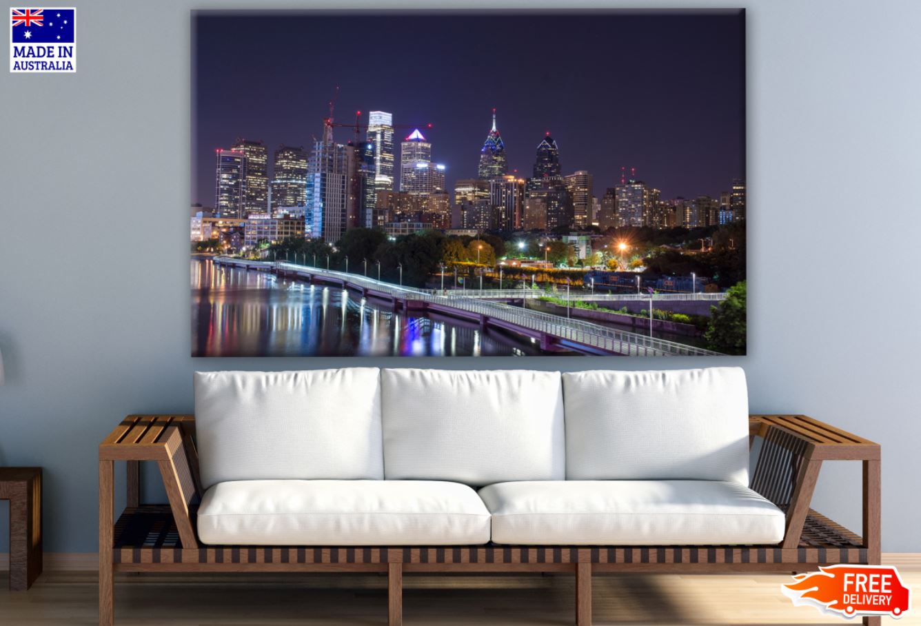 City Night View Photograph Print 100% Australian Made