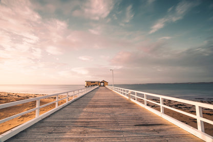 Wooden Pier Over Sea Photograph Home Decor Premium Quality Poster Print Choose Your Sizes