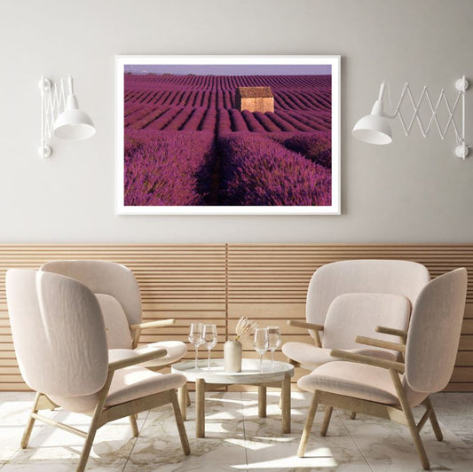Lavender Field Scenery Photograph Home Decor Premium Quality Poster Print Choose Your Sizes