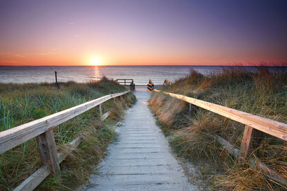 Wooden Path to Beach Photograph Print 100% Australian Made