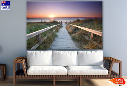 Wooden Path to Beach Photograph Print 100% Australian Made