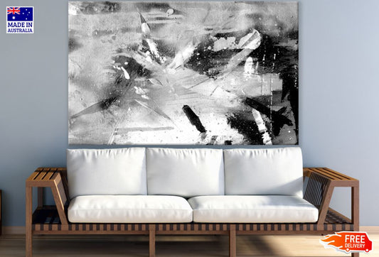 B&W Painting Abstract Design Print 100% Australian Made