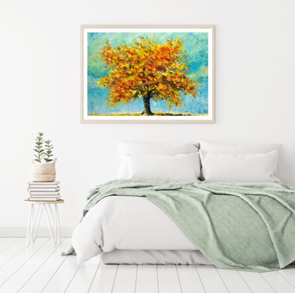 Autumn Tree Abstract Oil Painting Home Decor Premium Quality Poster Print Choose Your Sizes