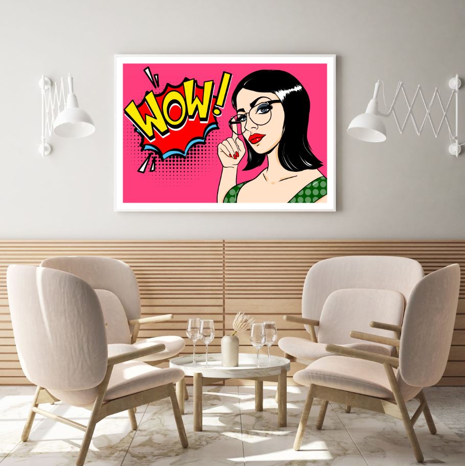 Girl Portrait Pop Art Design Home Decor Premium Quality Poster Print Choose Your Sizes