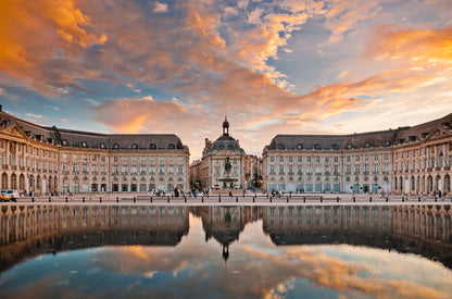 Stunning View of Miroir d'eau in France Print 100% Australian Made