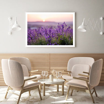 Purple Flowers Closeup Photograph Home Decor Premium Quality Poster Print Choose Your Sizes