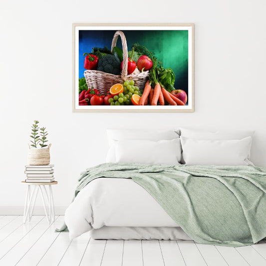 Fruits & Vegetable Basket Home Decor Premium Quality Poster Print Choose Your Sizes