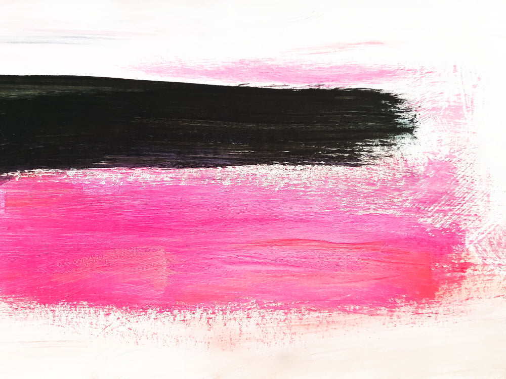 Pink & Black Paint Strokes Design Home Decor Premium Quality Poster Print Choose Your Sizes