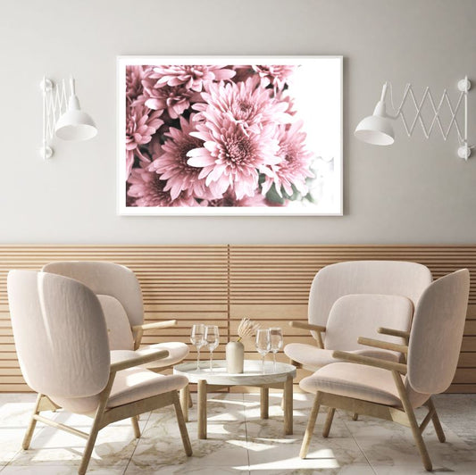 Pink Flowers Macro Photograph Home Decor Premium Quality Poster Print Choose Your Sizes