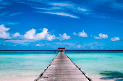 Stunning Beach Pier View Photograph Print 100% Australian Made