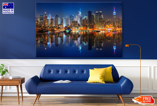 Stunning City Night View Photograph Print 100% Australian Made