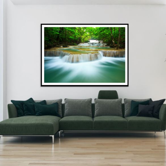 Stunning Waterfall Scenery View Home Decor Premium Quality Poster Print Choose Your Sizes