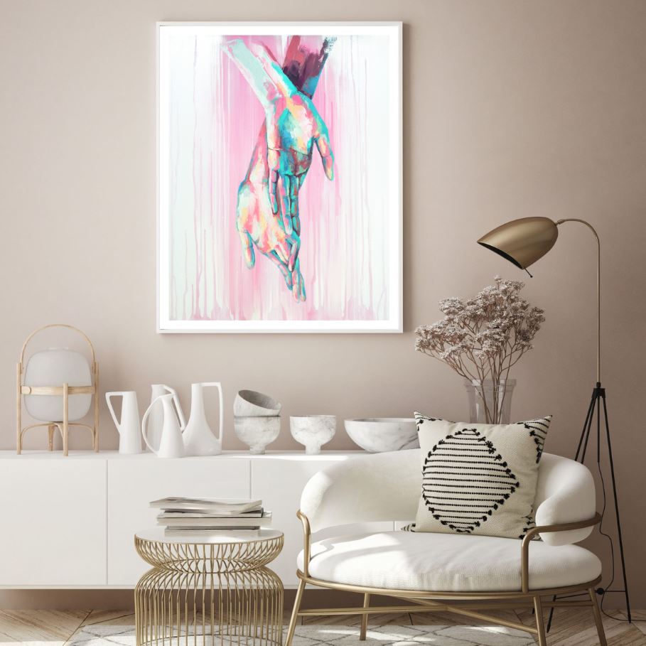 Hands Colorful Abstract Painting Home Decor Premium Quality Poster Print Choose Your Sizes