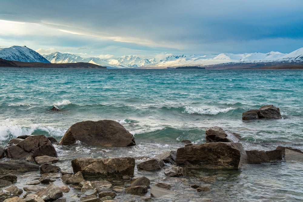 Stunning Beach with Mountain View Photograph Print 100% Australian Made