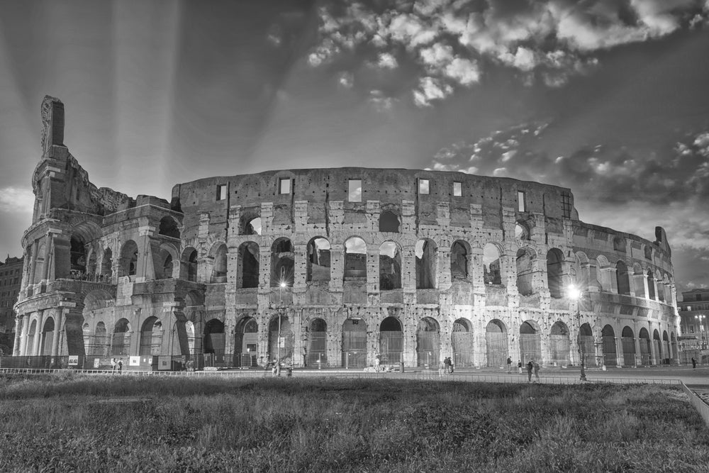 Colosseum B&W Photograph Print 100% Australian Made