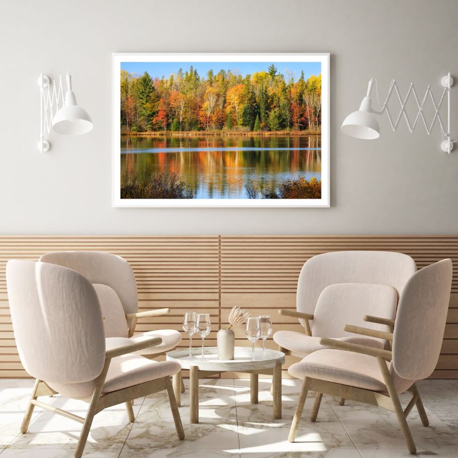 Lake & Forest Scenery Photograph Home Decor Premium Quality Poster Print Choose Your Sizes