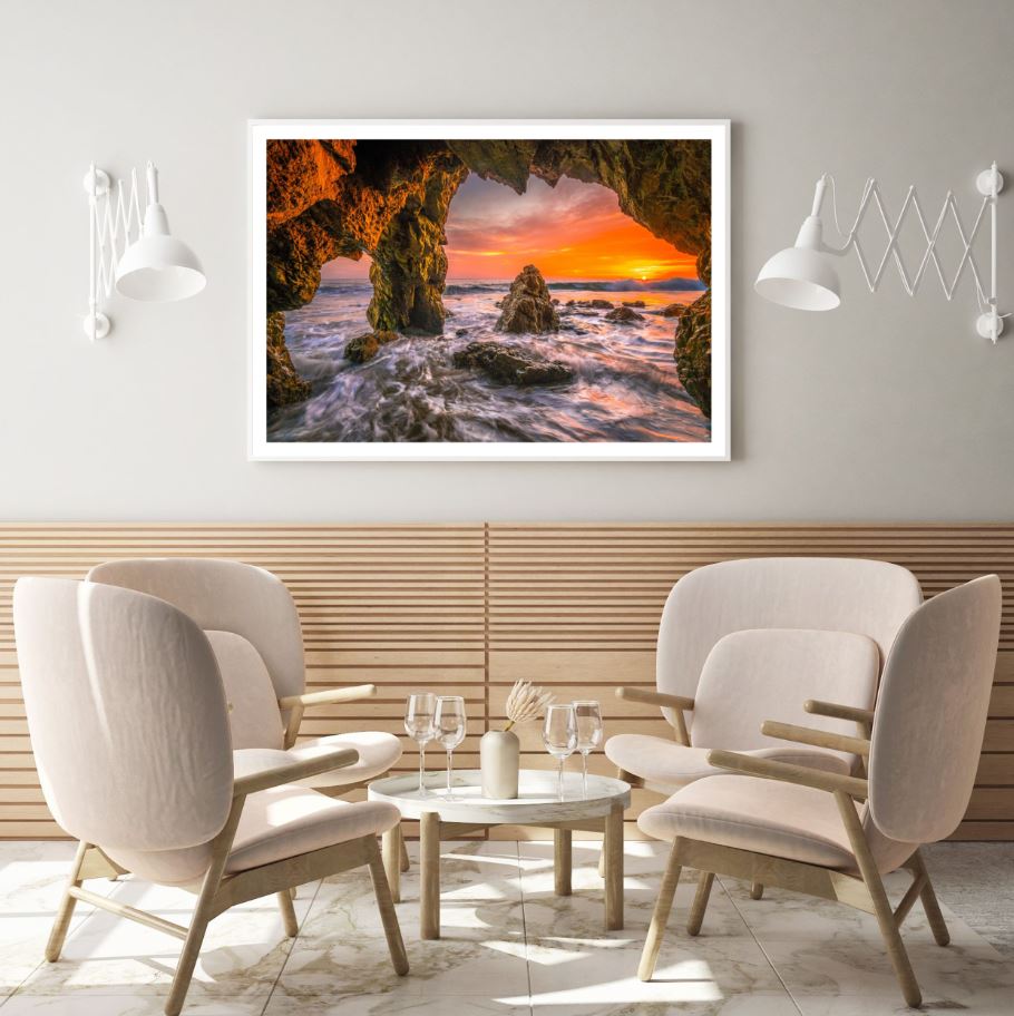 Sea Cave Scenery View Photograph Home Decor Premium Quality Poster Print Choose Your Sizes