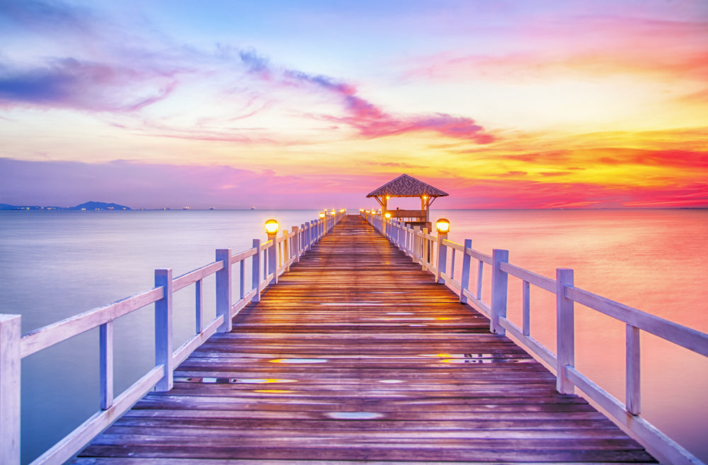 Stunning Pier Sunset Photograph Print 100% Australian Made