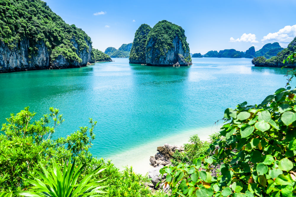 Stunning view on Bai Tu Long Bay (Halong Bay), Vietnam Photograph Print 100% Australian Made