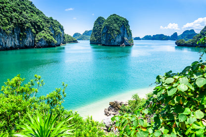 Stunning View on Bai Tu Long Bay (Halong Bay), Vietnam Photograph Print 100% Australian Made