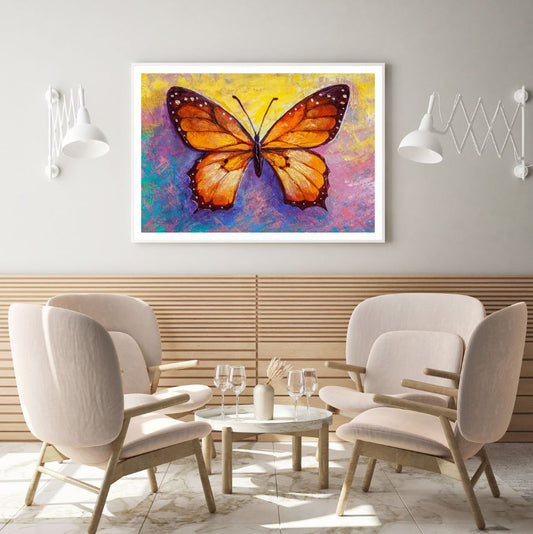 Colorful Butterfly Oil Painting Home Decor Premium Quality Poster Print Choose Your Sizes