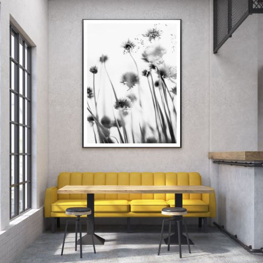 Flower Beneath B&W Photograph Home Decor Premium Quality Poster Print Choose Your Sizes