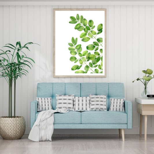 Green Plant Watercolor Painting Home Decor Premium Quality Poster Print Choose Your Sizes