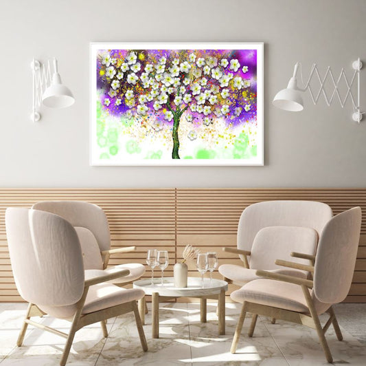 Colorful Flower Tree 3D Design Home Decor Premium Quality Poster Print Choose Your Sizes