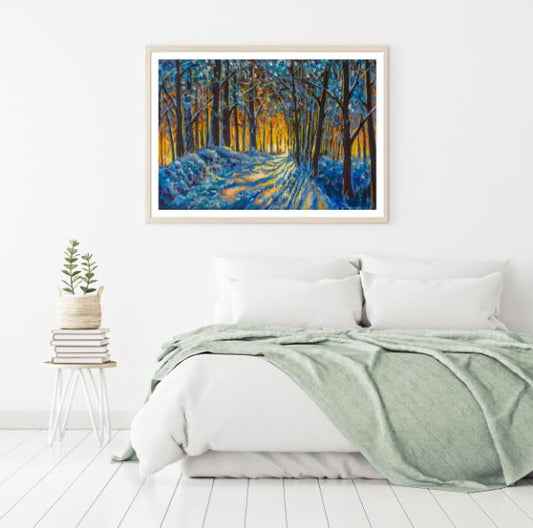 Colorful Forest Oil Painting Home Decor Premium Quality Poster Print Choose Your Sizes