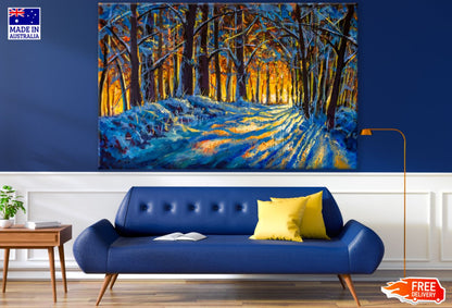 Colorful Forest Oil Painting Print 100% Australian Made