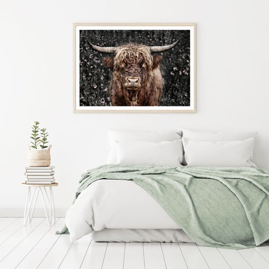 Highland Cow Closeup Photograph Home Decor Premium Quality Poster Print Choose Your Sizes