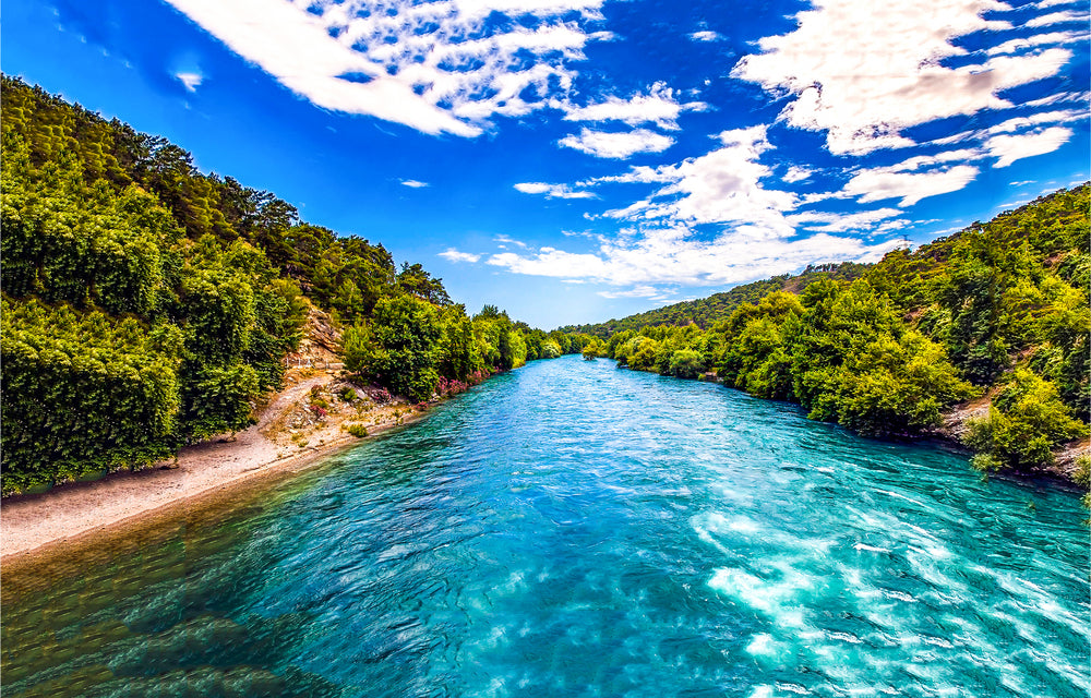 Stunning Landscape View with Water Stream Photograph Print 100% Australian Made