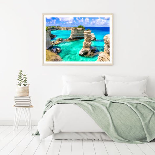 Cliffs Near Sea Scenic Photograph Home Decor Premium Quality Poster Print Choose Your Sizes