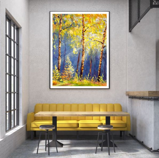 Forest Oil Painting Home Decor Premium Quality Poster Print Choose Your Sizes