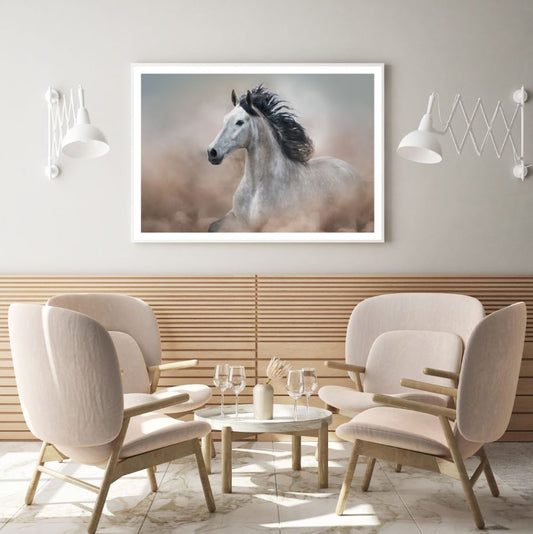 Running Horse Photograph Home Decor Premium Quality Poster Print Choose Your Sizes