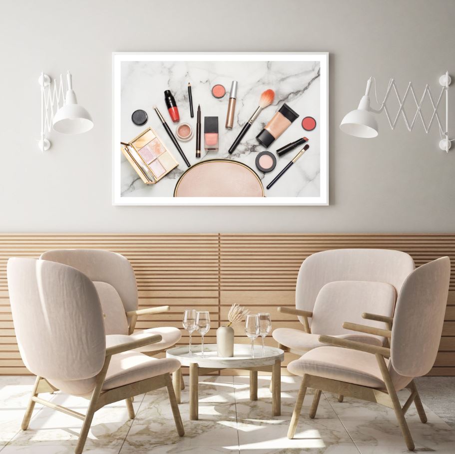 Makeup Items Aerial Photograph Home Decor Premium Quality Poster Print Choose Your Sizes
