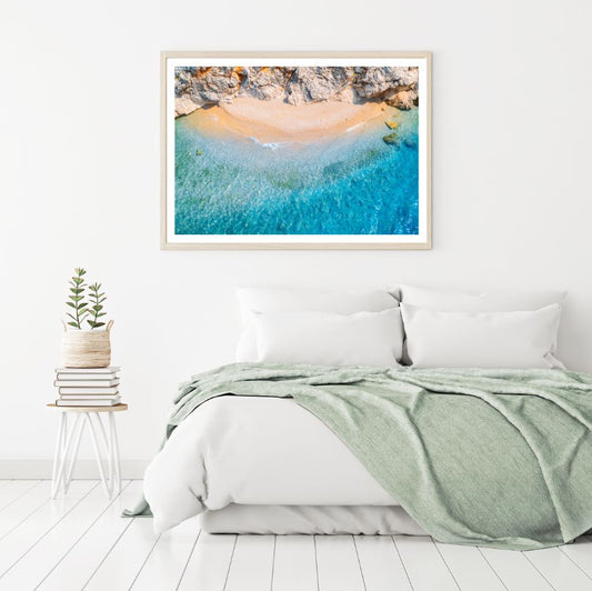 Sea Shore Aerial View Photograph Home Decor Premium Quality Poster Print Choose Your Sizes