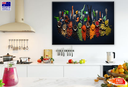 Spices on Spoons Photograph Print 100% Australian Made